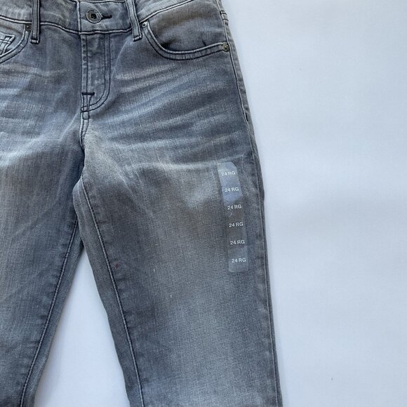 Guess Mid Rise Power Curvy Skinny Jeans In Create Wash Size 24 - Picture 6 of 11